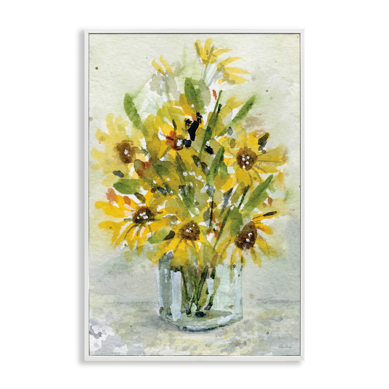 Stupell Industries Sun Flowers & Daisy Bouquet Framed Giclee, design by Patti Bishop